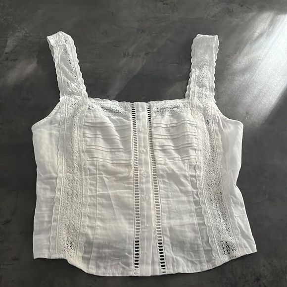 NWT  Free people sexy Lace tank top M - Picture 4 of 8